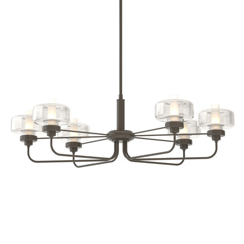 Nola Six Light Pendant in Dark Smoke (39|137840SKTMULT07YE0592)