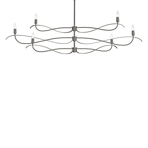 Willow Six Light Chandelier in Natural Iron (39|136352SKTMULT20)