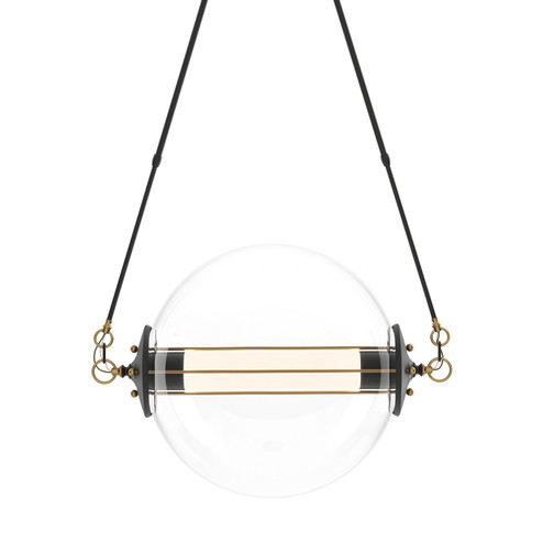 Otto Two Light Pendant in Black with Brass Accents (39|134405SKTSHRT31YE0499)