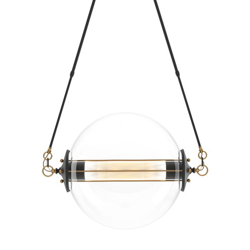 Otto Two Light Pendant in Black with Brass Accents (39|134405SKTLONG31ZK0219)
