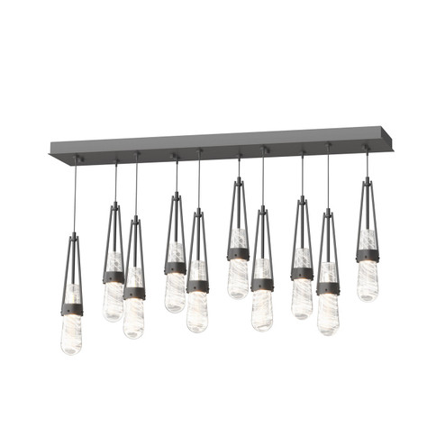 Link Link 10-Light Blown Glass Pendant in Black (39|131200SKTSTND10YJ0434)