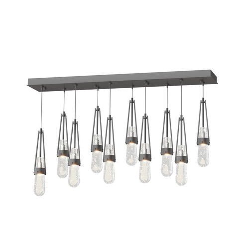 Link Link 10-Light Blown Glass Pendant in Black (39|131200SKTSTND10YG0434)