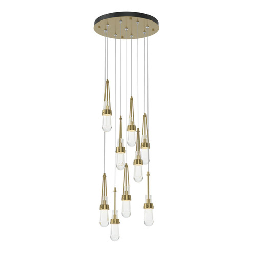 Link Link 9-Light Clear Glass Pendant in White (39|131108SKTSTND02ZM0434)