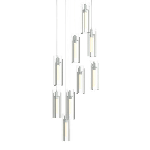 Exos Glass LED Pendant in Vintage Platinum (39|131104SKTLONG82ZM0065)