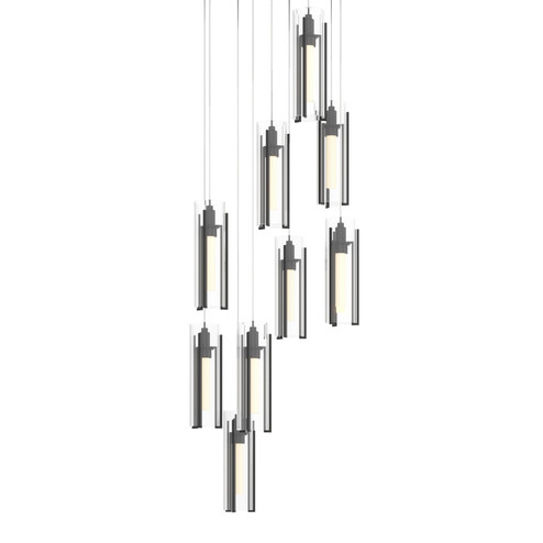 Exos Glass LED Pendant in Black (39|131104SKTLONG10ZM0065)