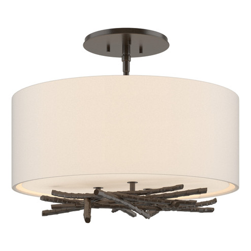 Brindille Three Light Semi Flush Mount in Oil Rubbed Bronze (39|127660SKT14SE1505)