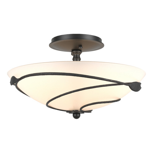 Leaf Two Light Semi-Flush Mount in Black (39|126712SKT10GG0048)
