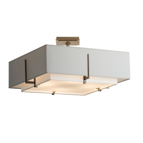 Exos Four Light Semi-Flush Mount in Modern Brass (39|126510SKT86SF1605SF2012)