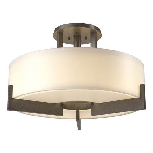 Axis Three Light Semi-Flush Mount in Dark Smoke (39|126403SKT07GG0216)