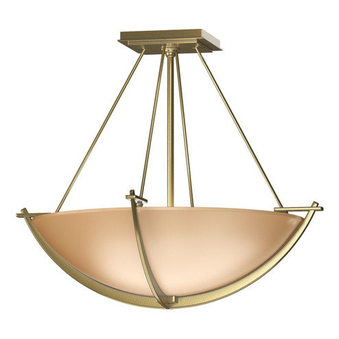 Compass Three Light Semi Flush Mount in Modern Brass (39|124555SKT86SS0020)