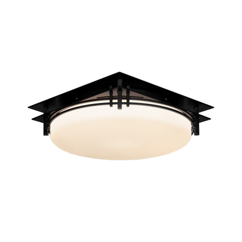 Banded Two Light Semi-Flush Mount in Black (39|124394SKT10GG0097)