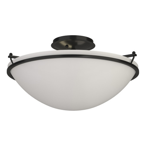 Simple Lines Three Light Semi-Flush Mount in Black (39|124304SKT10GG0053)