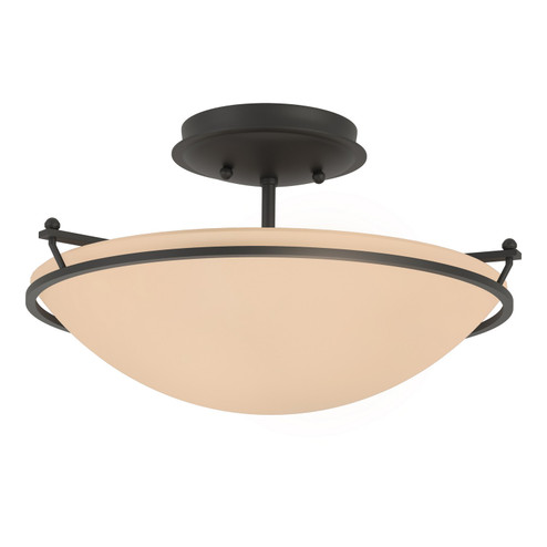 Simple Lines Two Light Semi-Flush Mount in Black (39|124302SKT10SS0047)