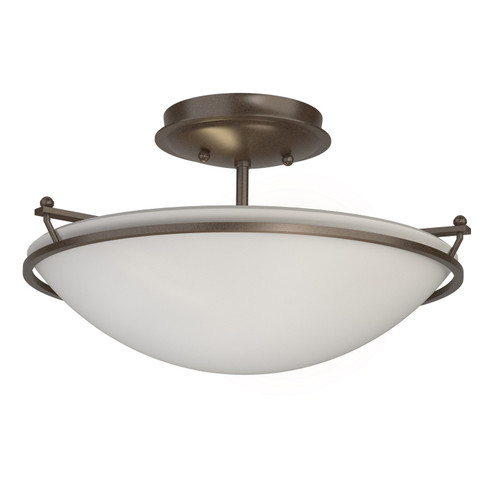 Simple Lines Two Light Semi-Flush Mount in Bronze (39|124302SKT05GG0047)
