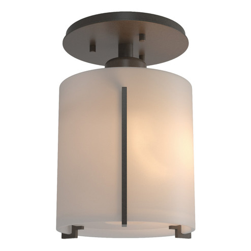 Exos Glass One Light Semi-Flush Mount in Dark Smoke (39|123775SKT07GG0140)