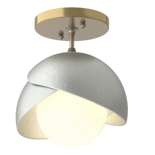 Brooklyn One Light Semi-Flush Mount in Modern Brass (39|121377SKT8682GG0711)