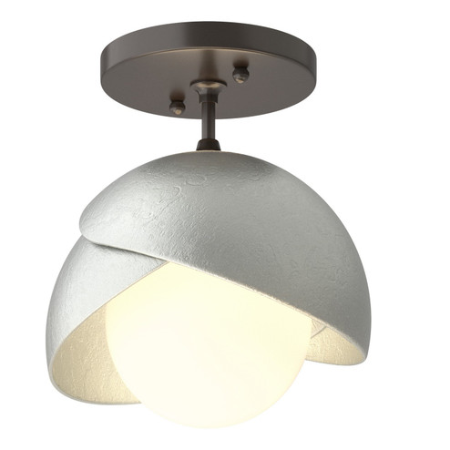 Brooklyn One Light Semi-Flush Mount in Black (39|121377SKT1089GG0711)