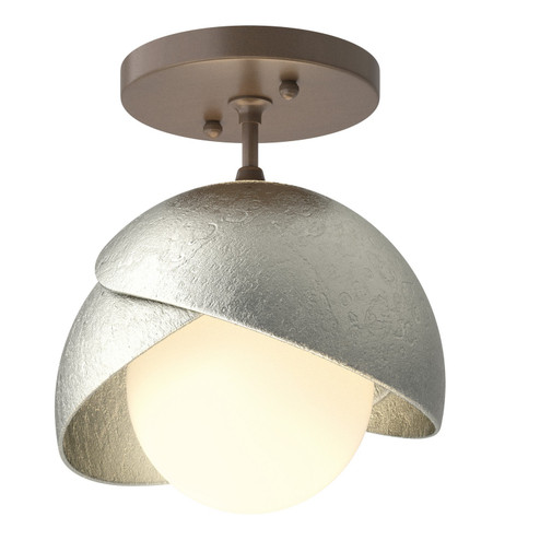 Brooklyn One Light Semi-Flush Mount in Bronze (39|121377SKT0585GG0711)