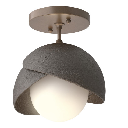 Brooklyn One Light Semi-Flush Mount in Bronze (39|121377SKT0514GG0711) Brooklyn One Light Semi-Flush Mount in Bronze (39|121377SKT0514GG0711)