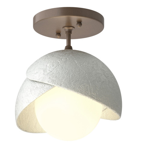 Brooklyn One Light Semi-Flush Mount in Bronze (39|121377SKT0505GG0711)