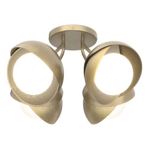 Brooklyn Four Light Semi-Flush Mount in Soft Gold (39|121376SKT8486GG0711)