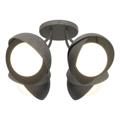 Brooklyn Four Light Semi-Flush Mount in Natural Iron (39|121376SKT2010GG0711)