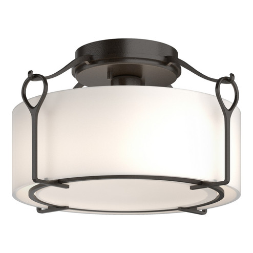Bow One Light Semi-Flush Mount in Oil Rubbed Bronze (39|121142SKT14GG0218) Bow One Light Semi-Flush Mount in Oil Rubbed Bronze (39|121142SKT14GG0218)