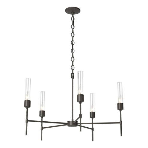 Vela Five Light Chandelier in Dark Smoke (39|105045SKT07ZM0611)