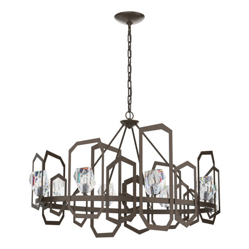 Gatsby Eight Light Chandelier in Bronze (39|105020SKT05CR)
