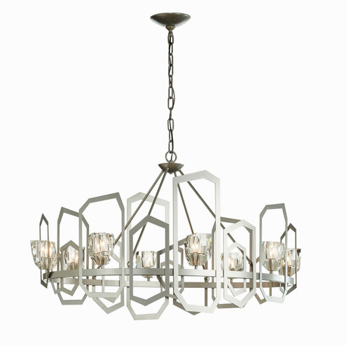 Gatsby Eight Light Chandelier in White (39|105020SKT02CR)