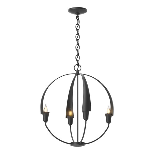 Cirque Four Light Chandelier in Black (39|104201SKT10)