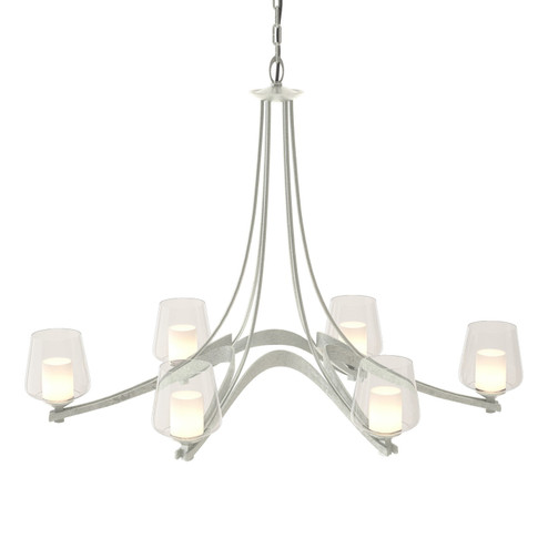 Ribbon Six Light Chandelier in Vintage Platinum (39|104116SKT82ZU0291)