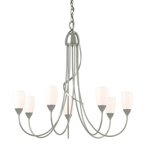 Flora Seven Light Chandelier in Sterling (39|103049SKT85GG0444)