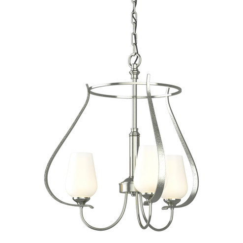 Flora Three Light Chandelier in Sterling (39|103047SKT85GG0303)
