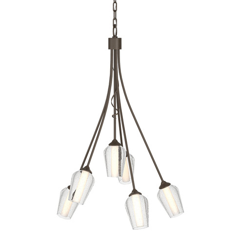 Flora Six Light Chandelier in Bronze (39|103043SKT05ZS0354)