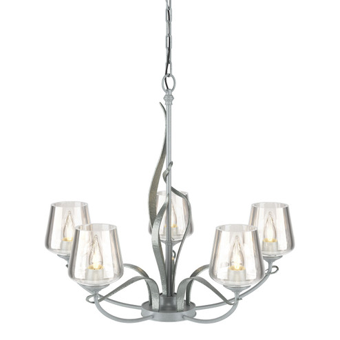 Flora Five Light Chandelier in Vintage Platinum (39|103040SKT82ZM0236)