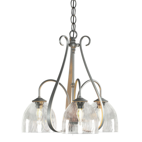 Sweeping Taper Three Light Chandelier in Vintage Platinum (39|101441SKT82LL0001)