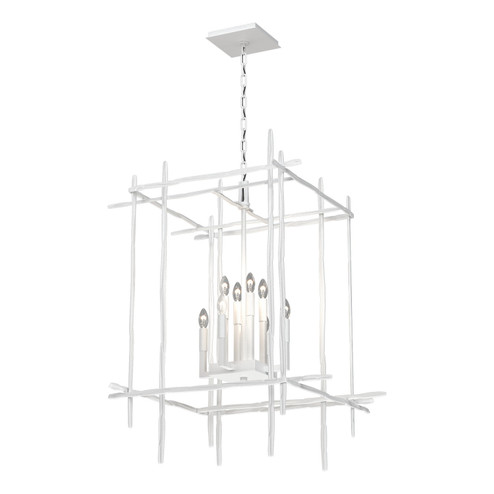 Tura Eight Light Chandelier in White (39|101317SKT02)