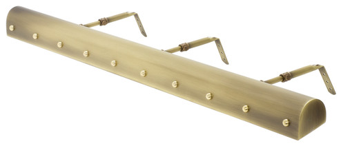 Traditional Picture Lights Five Light Picture Light in Antique Brass With Polished Brass Accents (30|TB36ABPB)