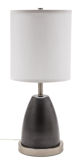 Rupert One Light Table Lamp in Granite With Satin Nickel Accents (30|RU751GT)
