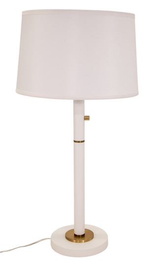Rupert Three Light Table Lamp in White With Weathered Brass Accents (30|RU750WT)