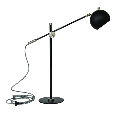 Orwell LED Table Lamp in Black With Satin Nickel Accents (30|OR750BLKSN)