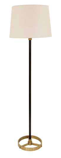 Morgan One Light Floor Lamp in Black With Antique Brass (30|M600BLKAB)