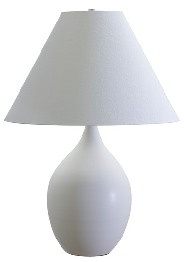 Scatchard One Light Table Lamp in White Matte (30|GS400WM)