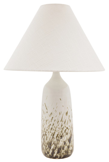 Scatchard One Light Table Lamp in Decorated White Gloss (30|GS100DWG)