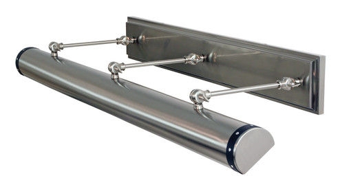 Steamer LED Picture Light in Satin Nickel w/Black (30|DSTLEDZ42SNBLK)