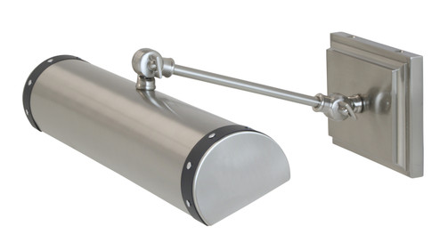 Steamer Two Light Picture Light in Satin Nickel w/Black (30|DST16SNBLK)