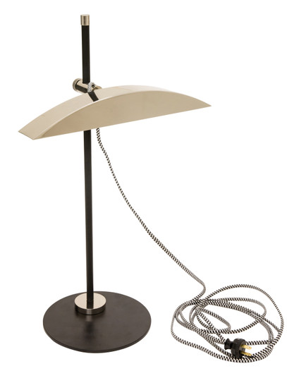 Piano/Desk LED Table Lamp in Matte Black With Polished Nickel Accents (30|DSK500BLKPN)