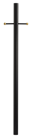 7ft Post 7' Direct Burial Post with Ladder Rest in Textured Black (13|6661TK)