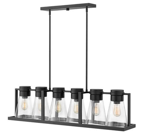 Refinery LED Linear Chandelier in Black (13|63306BKCL)